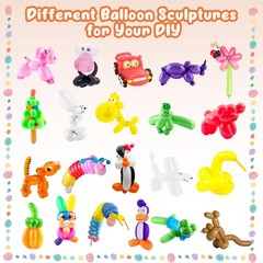 100Pcs 260 Balloons Pastel Long Balloons for Balloon Garland Thickening Skinn…