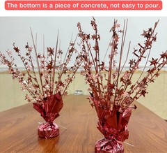 4-Pack Glitter Rose Gold Star Centerpieces-Table Decorations for Home Decor