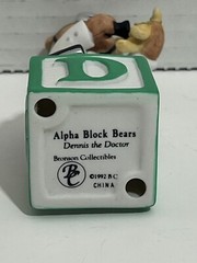 Bronson Collectibles Letter «D» Dennis the Doctor Alpha Block Bear Figurine 5pcs