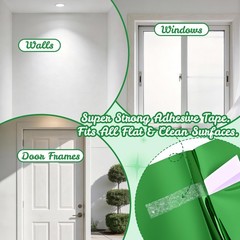 Shamrock Green Party Decorations, 2 Pack Foil 3.28 ft x 6.56 ft,