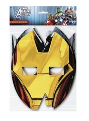 Marvel Avengers Hats/ Masks, 8 Count, Birthday Paper mask Party Supplies