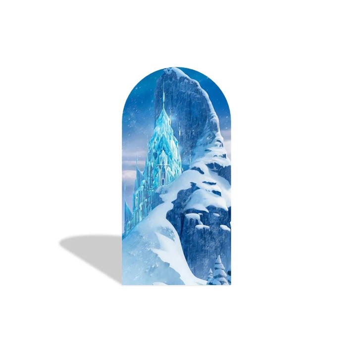 Anna Elsa Frozen Arch Backdrop Cover Birthday Photo Background Party Decor
