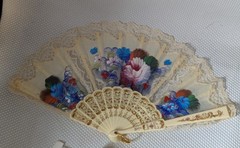 9 Pcs Folding Bamboo ,plastic, Metal Fan Paper Fans Chinese Style Hand