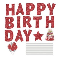 18 Pieces Happy Birthday Yard Signs with Stakes, 16 Inches Birthday Outdoor Lawn