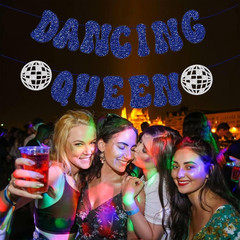 Glitter Dancing Queen Party Decorations, Mamma Mia Bachelorette Party Decoration