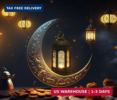 Hying 2 Pieces Ramadan Lanterns Decoration 5.2″ Height Retro Hanging Lamp Eid Mu