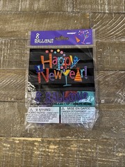 Unique New Years Party Balloons 8 Count