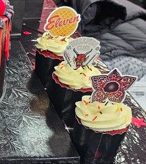 50-Piece Stranger Things Party Supplies with Banner, Balloons & Cupcake Toppers