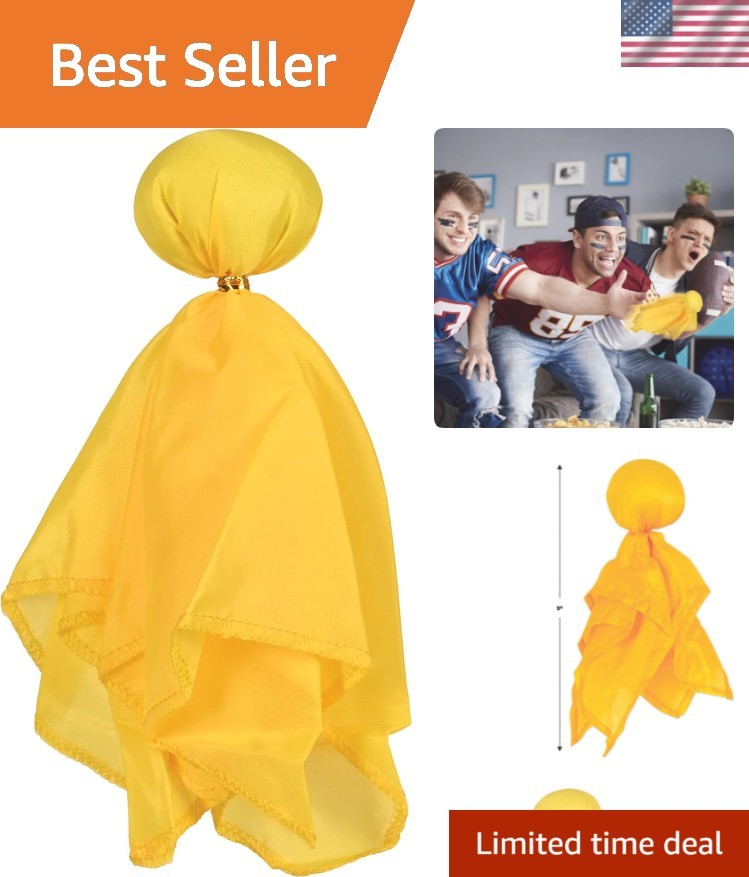 Lightweight Tailgating Penalty Flag – 9-Inch Football Party Essential!