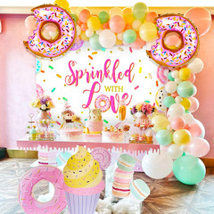Pink Baby Sprinkle Decorations Girl Sprinkled with Love Banner Gender Baby Showe