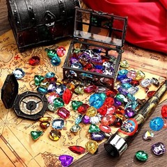 RICHNESS Pirate Treasure Jewels Jumbo Bling Diamonds Multi-Colored Treasure f…