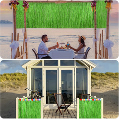 Hawaiian Luau Grass Table Skirt 9 Feet X 30 Inches Raffia Table Skirt Tiki Bar T