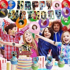 Anime My Hero Academia Theme Birthday Party Decorate Supplies Set US Seller