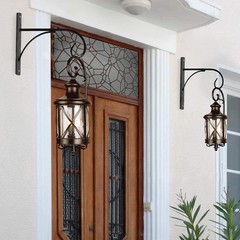 For Outdoor Hanging Basket Support for Concrete Posts Carbon Steel Black Copper