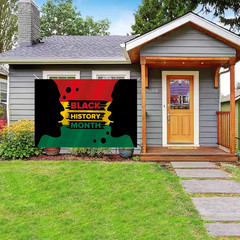 Black History Month Banner African American Emancipation Sign Backdrop, Happy Ju