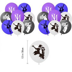 Michael Jackson Birthday Party Decoration Banner Balloon Cupcake Topper Supplies