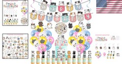 Adorable Cat Theme Birthday Party Supplies