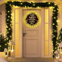 Ramadan Window Lights Eid Mubarak Decorations Moon Start and End with Allah Wall