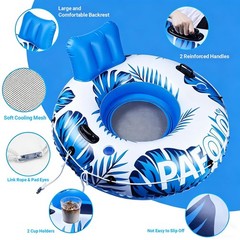 Inflatable River Tube Float 53Pool Float Adult, Tubes for Floating Heavy Duty