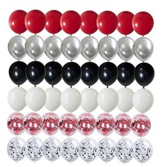Red and Black Balloon Arch Kit,Red and Black Balloons, 60pcs Black Red White …