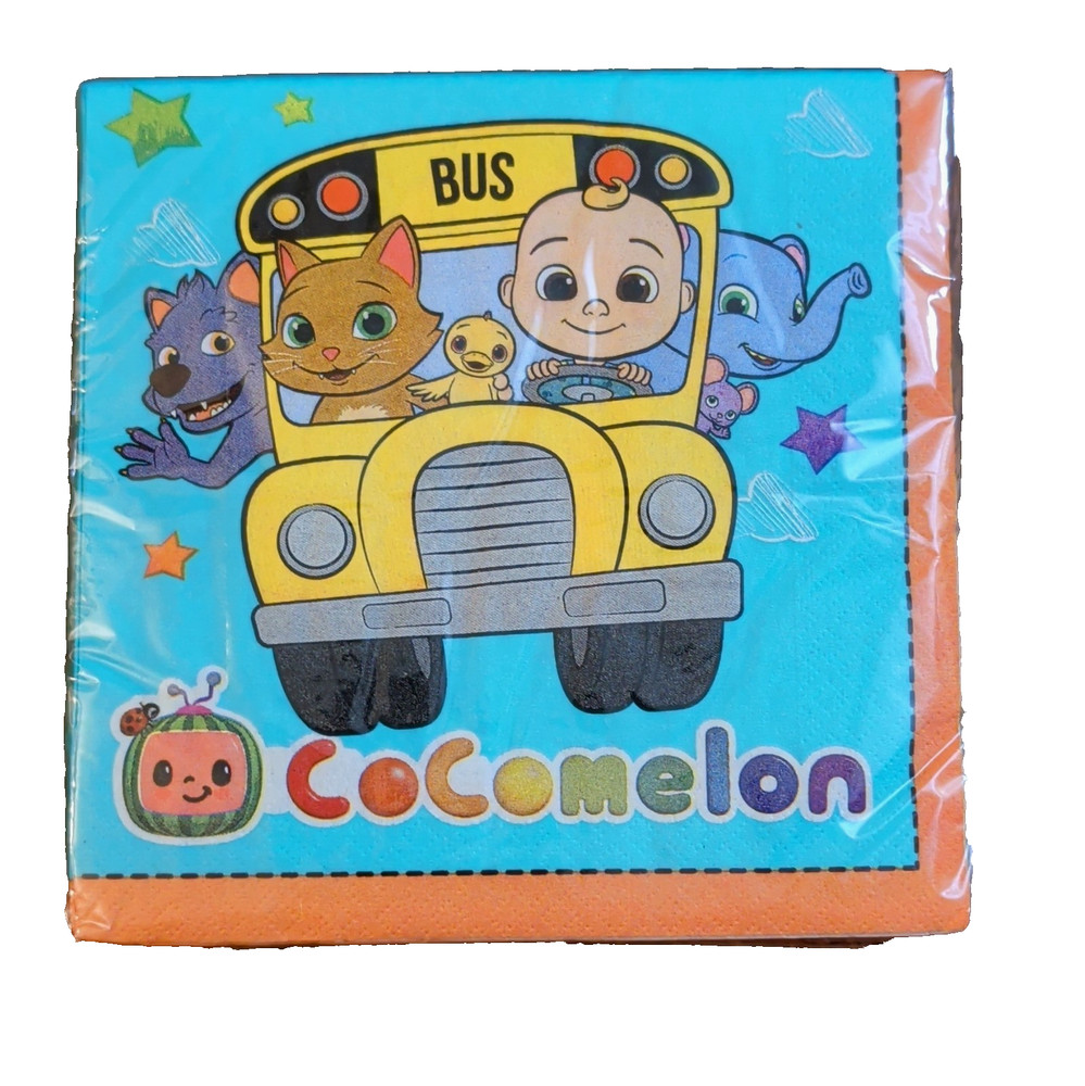 CoComelon & Friends Bus Party Paper Napkins (16 count)