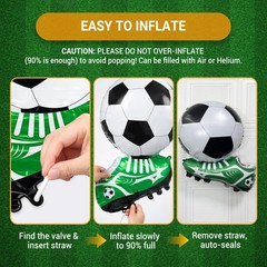 2026 Soccer Party Decorations Set, 71×45″ 71 x 45 inches, Multicolor