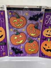 Celebrate Happy Halloween Party Window Clings Halloween Decoration Lot Of 3