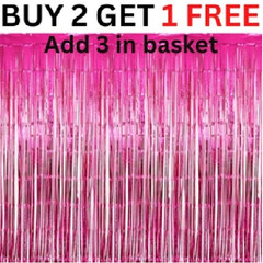 2M-3M FOIL FRINGE TINSEL BACKDROP CURTAIN DOOR WEDDING BIRTHDAY PARTY DECORATION