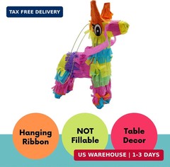 4E’s Novelty 6 Pieces Mini Pinata 4×7″ – Fiesta Party Decorations, Mexican Cinco