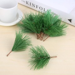 Yetaha 10PCS Artificial Pine Needle Branches, Fake Greenery Light Green