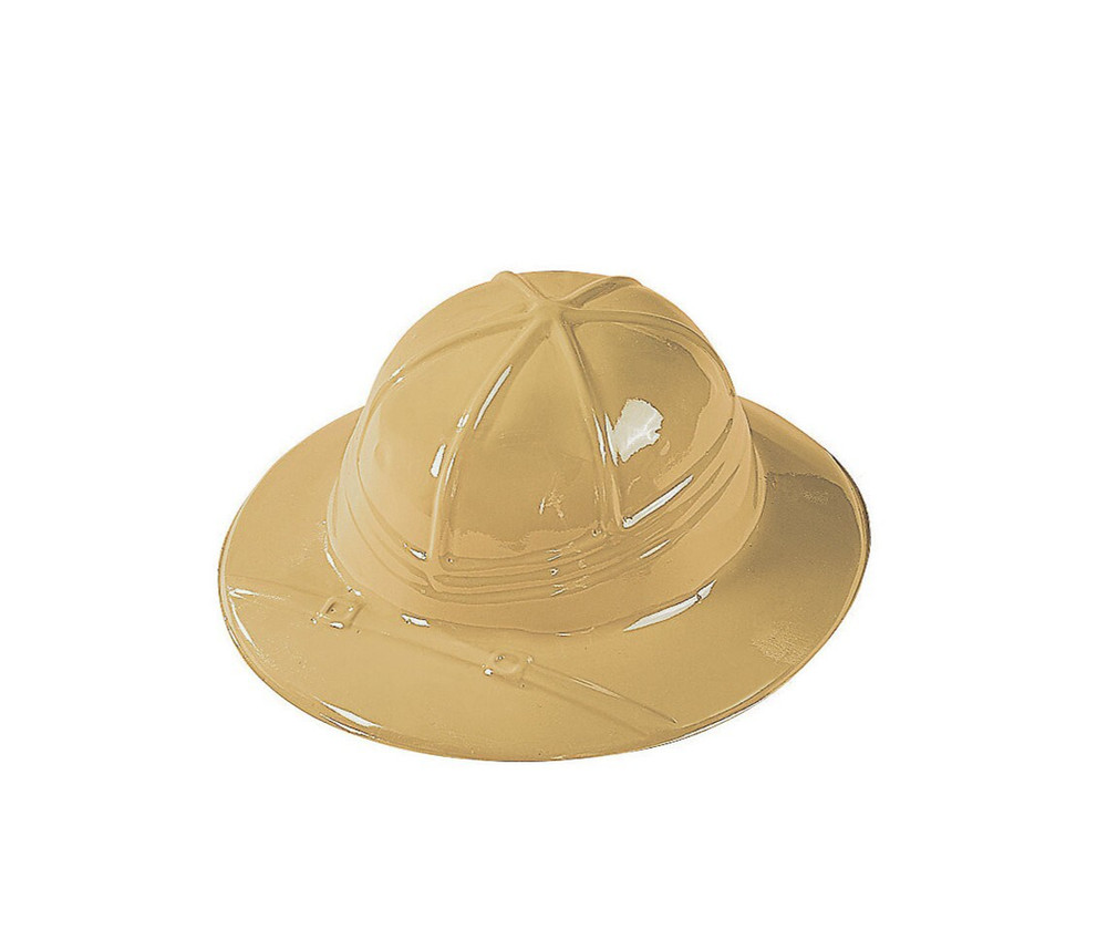 Fun Express Jungle Safari Hats Kids Party Costume Plastic Pit Helmet Pack 12