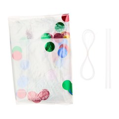 Multi-Color Happy Birthday Confetti Metallic Foil Balloon Banner, 16 Pieces, by