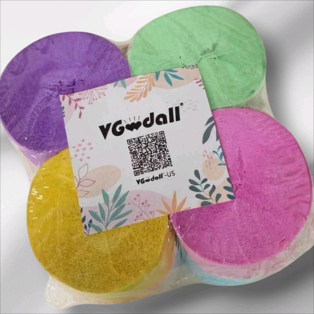 8 Rolls Crepe Paper Streamers in 8 Colors, Wedding Birthday Baby Shower Graduati