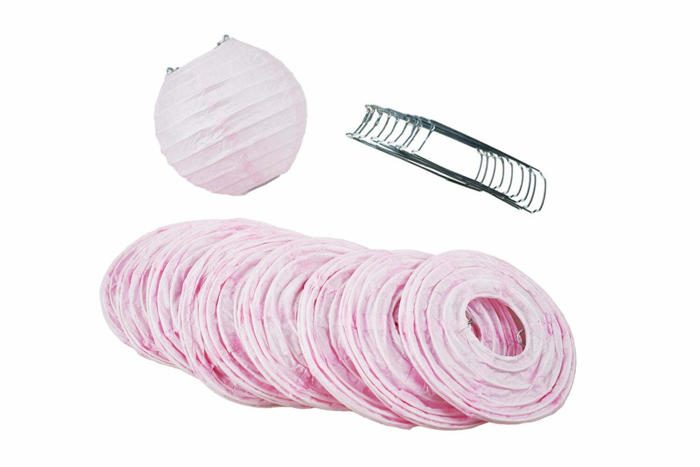 Quasimoon PaperLanternStore Decorative Paper Lantern – (10-Pack, 4-Inch, Pink…