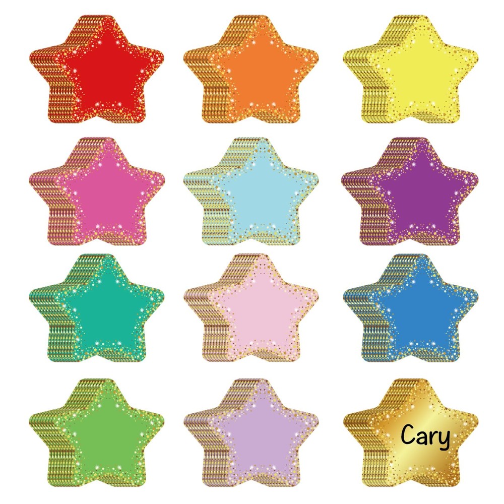 120 PCS 3.5 Inch Small Paper Star Cutouts Confetti Bulletin Board Wall Decor