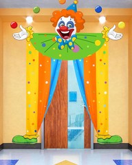 Mindsoft 3 Pcs Carnival Circus Party Decorations Circus Clown Birthday Decor Doo