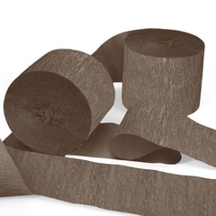 Brown Crepe Paper Streamers Birthday Wedding Festival Party Backdrop Decor