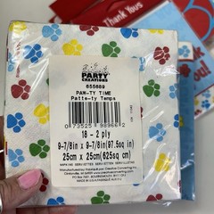 DOG Party Supplies Birthday Decorations Set Kit Invitations Plates Centerpiece