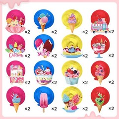 36 Pcs Ice Cream Party Decorations Ice Cream Hanging Swirls Colorful Swirl De…