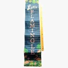 Lets Flamingle Door Banner Tropical Themed Party Decoration Dorm 59 x 11