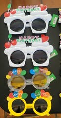 LOT OF 11 BIRTHDAY SUNGLASSES – Fun Party Favor Celebration Costume Glasses, NEW
