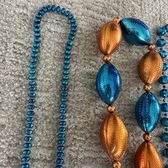 mardi gras beads Miami Dolphins Colors