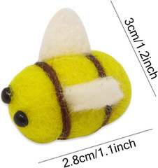 6PCS Wool Felt Bumble Bee for Wedding, Baby Shower, Gender Reveal Party, Birthda