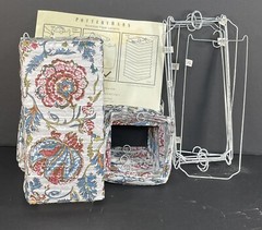 Pottery Barn Paper Lantern Shades Set of 10 Floral Accordion Boho Wedding Decor