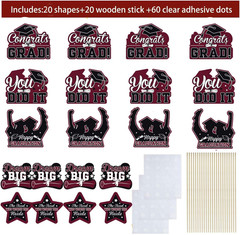 Graduation Table Decorations Maroon White/Maroon Graduation Decorations Class of