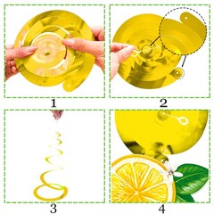 20 PCS Lemon Hanging Swirls Decorations Citrus Ceiling Summer Fruit Party