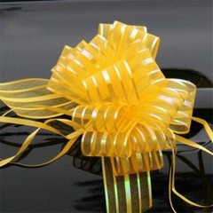 Decor Wedding Pull UK Wrap Party Organza Pom Gift Bow Bows Large 50mm Ribbon