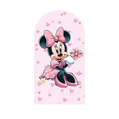 Minnie Mouse Arch Backdrop Cover Girls Birthday Party Photo Background Prop