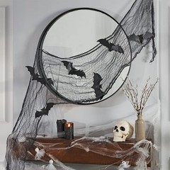 Halloween Spooky Bat Gauze Party Decoration – 6 Bats – 2.6m X 50cm