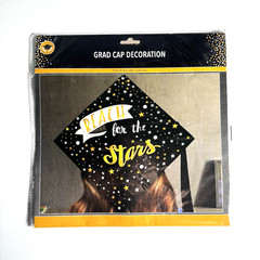 Graduation 7 Pc Photo Props – Party Decor and One Grad Cap Decoration Cap Cover